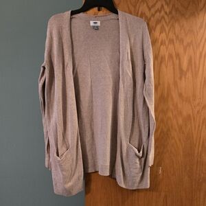 Old Navy Women's Tan Open Cardigan